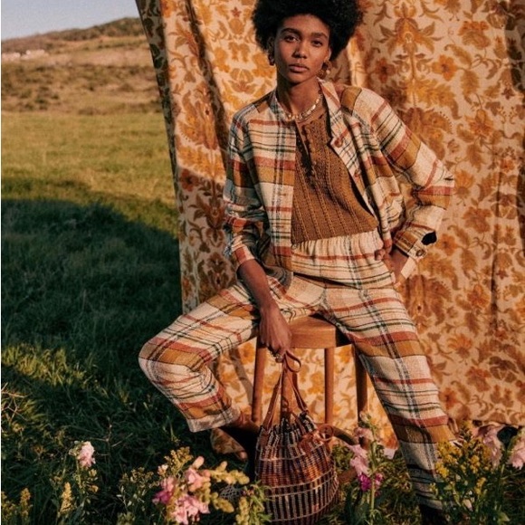 Sezane Multicolor Plaid Pants - Picture 2 of 8